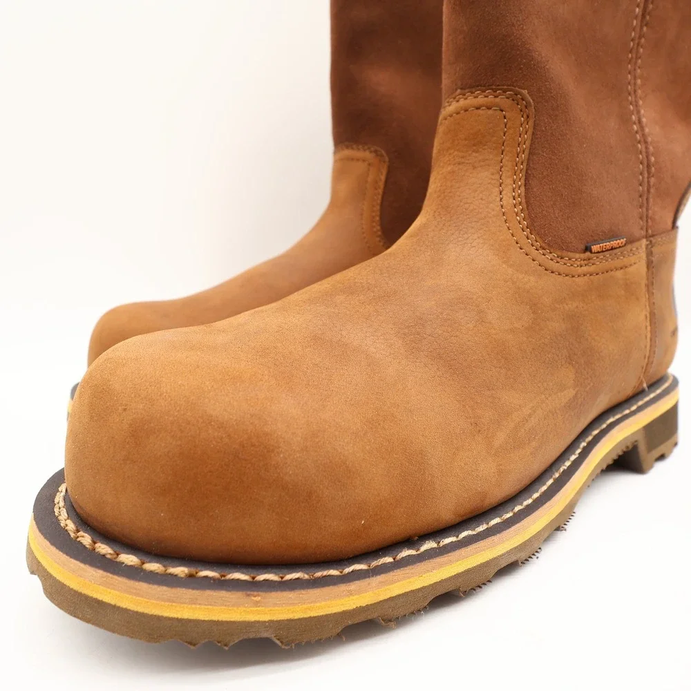 Carhartt Work Boots Mens 9 M Pull-On Waterproof Composite Toe CMP1453 NIB